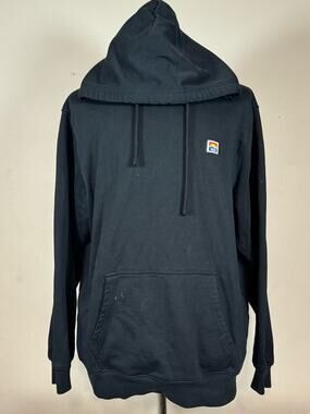 WassupSummer Sunset Black Hooded Pullover Streetwear Sweatshirt Men’s Size Large